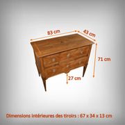 Commode Sauteuse en Marqueterie, Style Louis XVI – 1re partie XXe