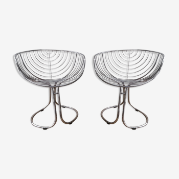 Pair of chairs by Gastone Rinaldi