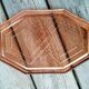 Pink glass dish
