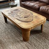 Raymonde Leduc coffee table model "Colombe" Vallauris 1960
