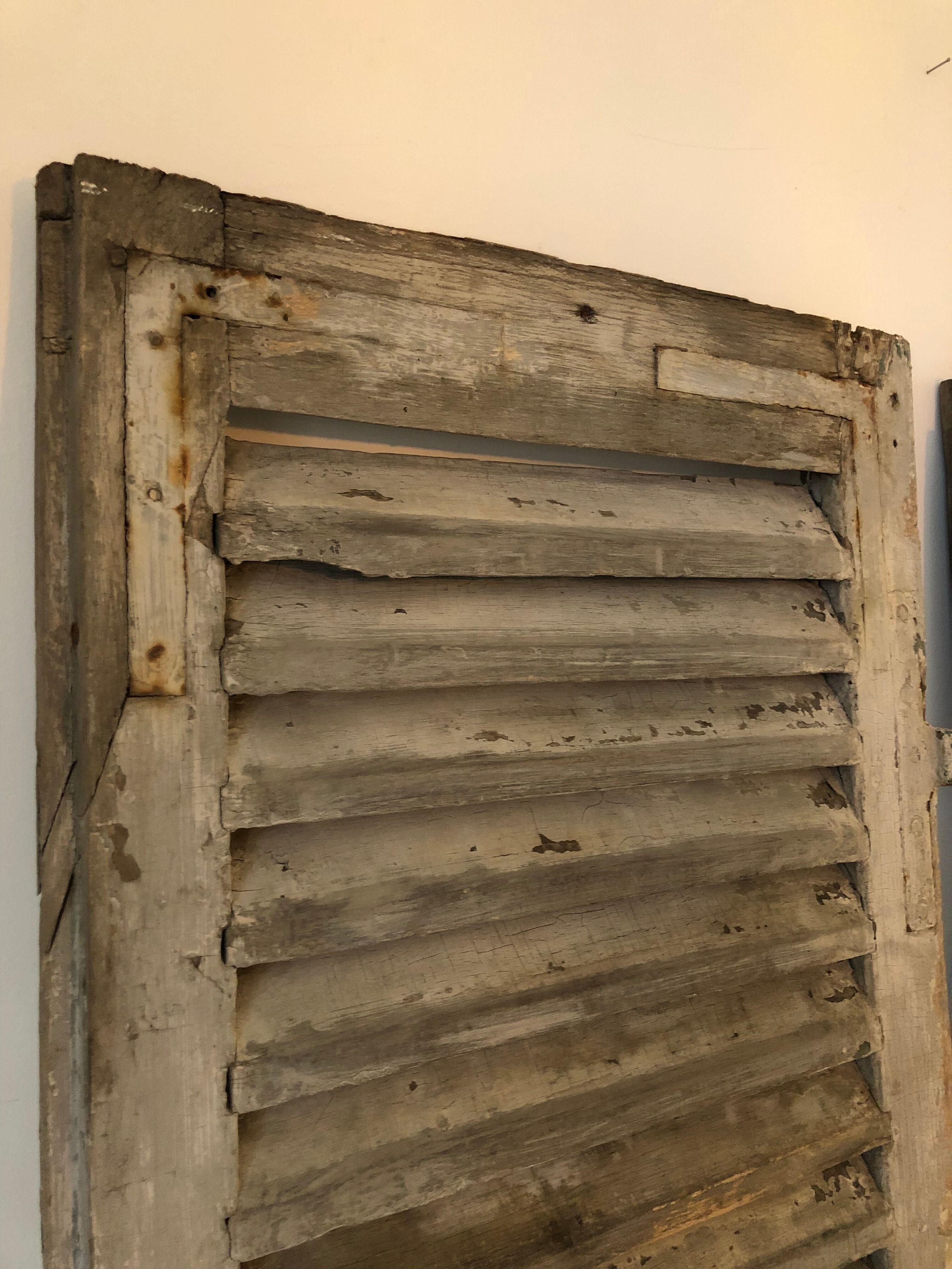 Pair of high louvers