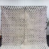 Handwoven traditional Berber wool rug, size 140 x 260 cm