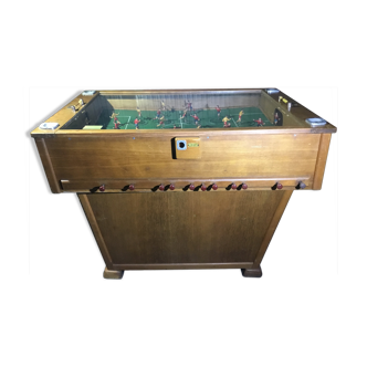 Beautiful old bistro table football very rare