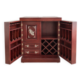 Bar cabinet in rosewood and mother-of-pearl – handcrafted.