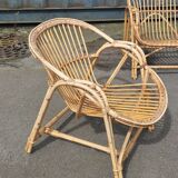 Rattan garden furniture from the 70s