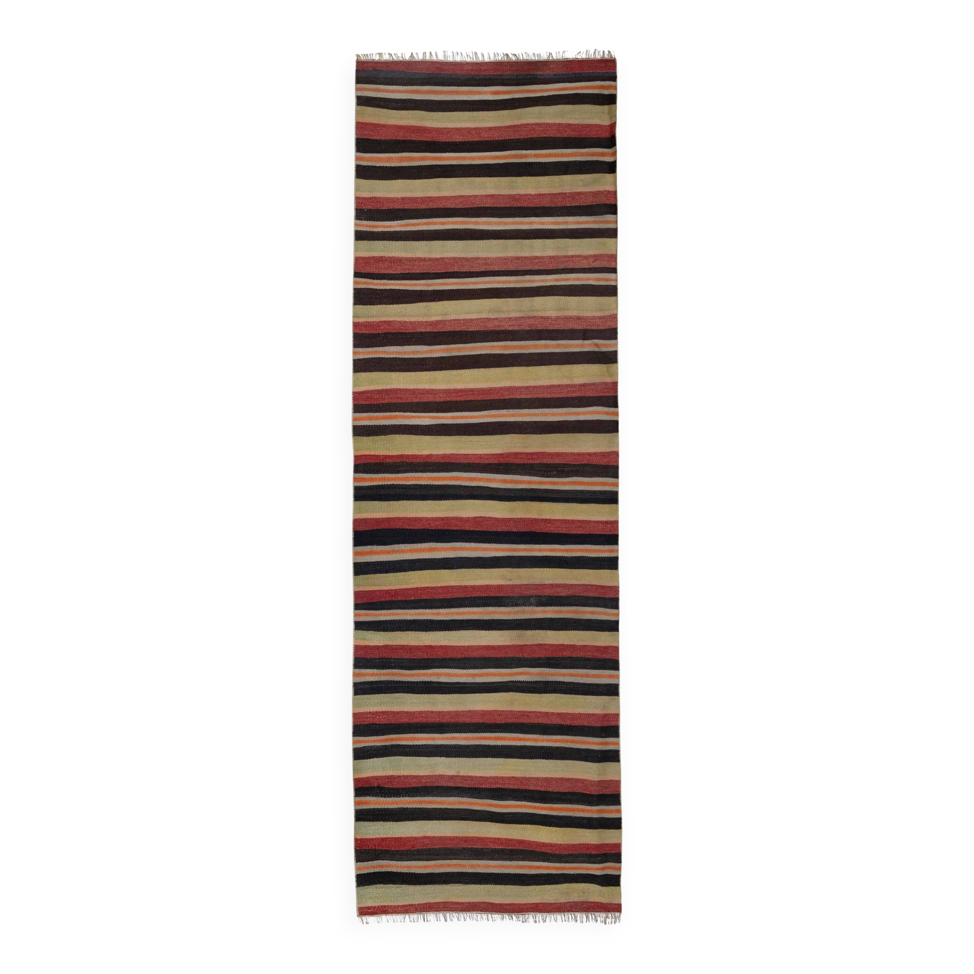 Vintage Turkish hallway rug 77x245 cm