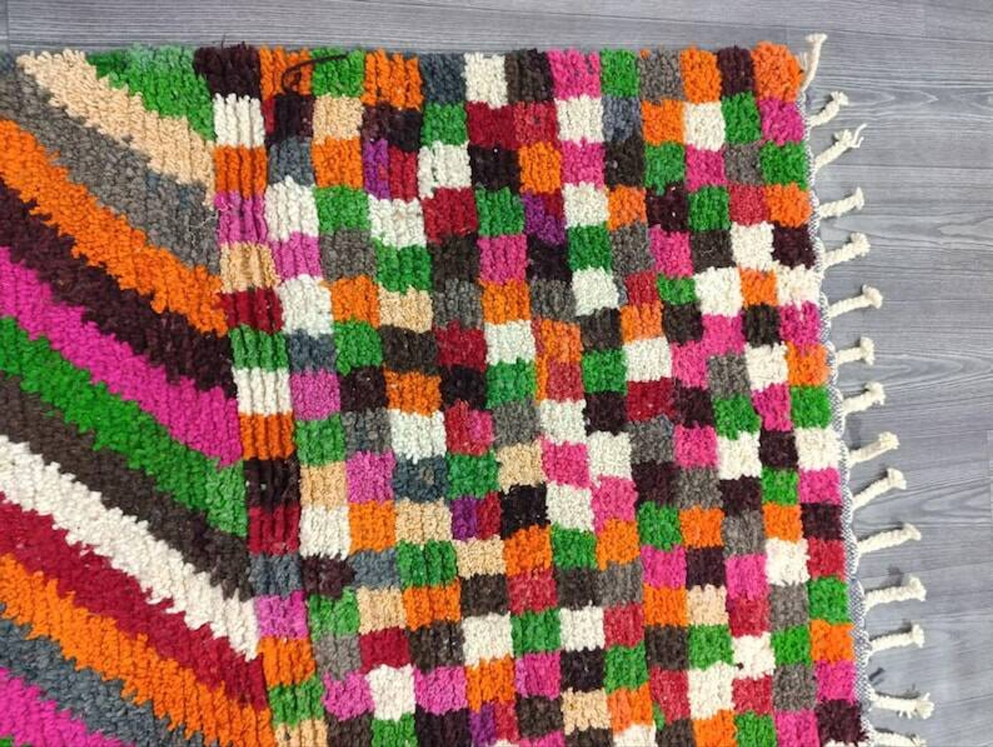 Tapis marocain multicolore fait main 200cmx300cm