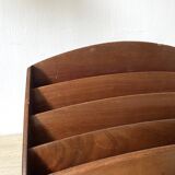 Large letter rack, wooden mail rack