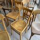 Set of 50 mismatched bistro chairs bentwood french Restaurant