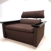 Fauteuil lounge Tecno avec structure en laque piano, 1970