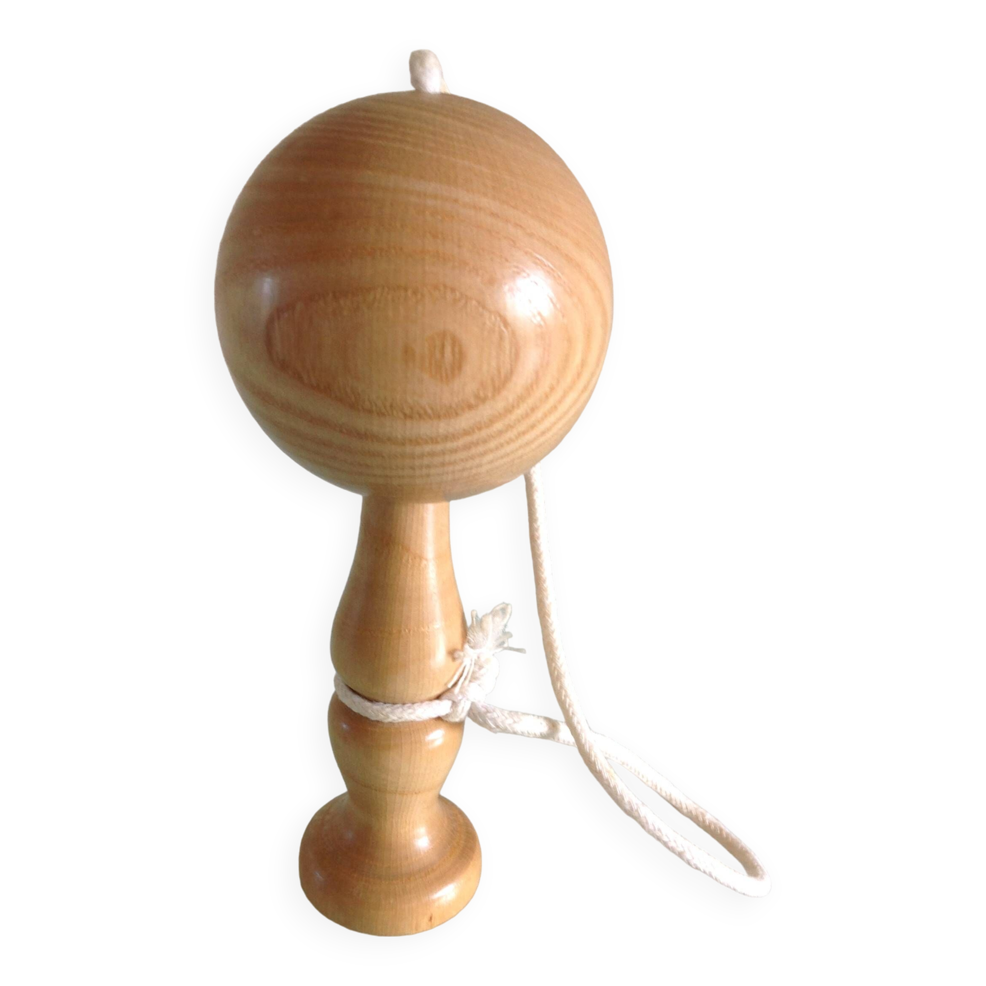 Old bilboquet in varnished wood / vintage 60s-70s