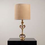 Bronze lamp by Constance D for Lucien Gau