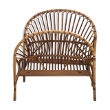 Wicker basket bed