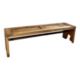 Recycled wood bench