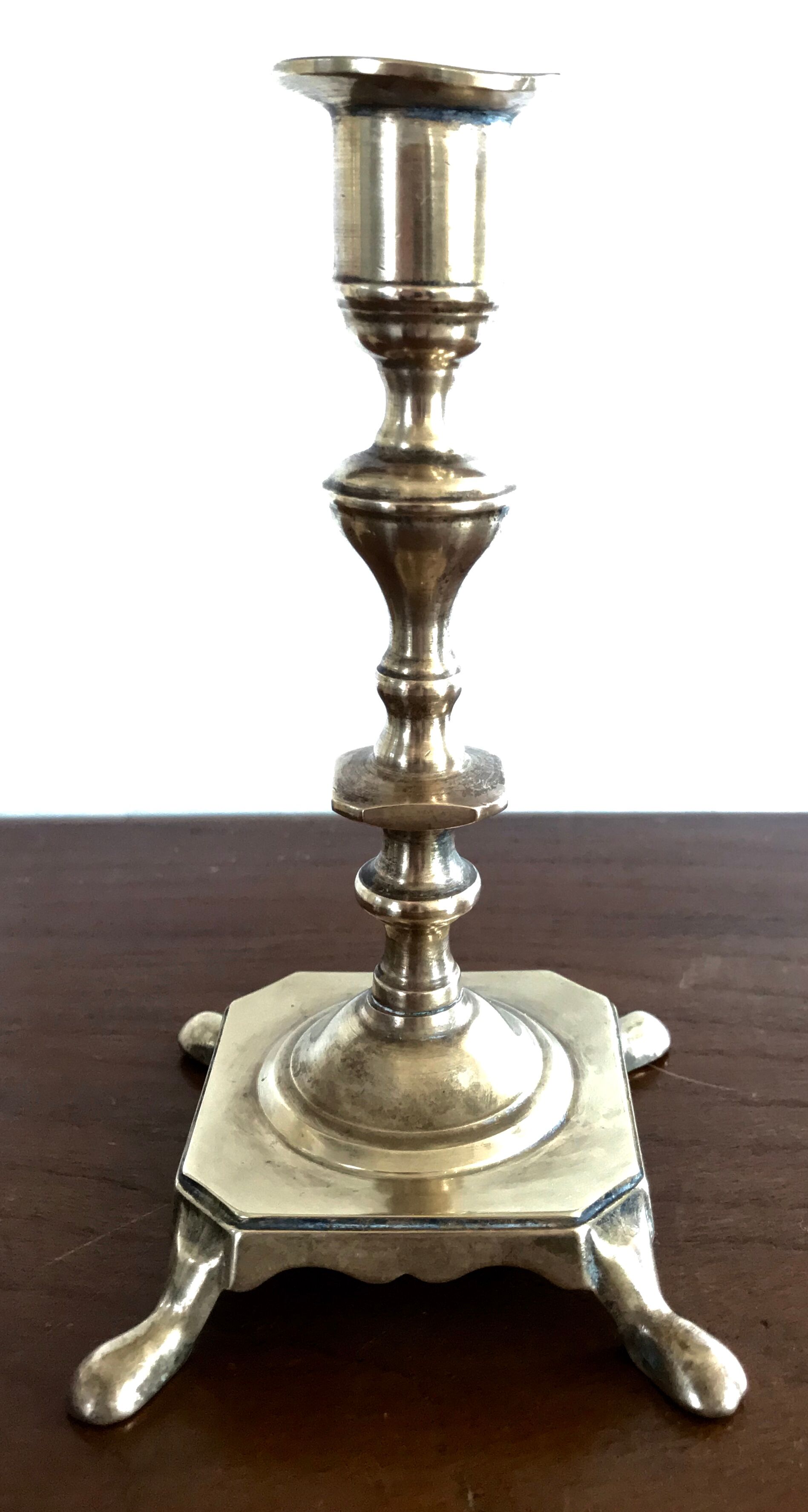 Pair of brass candlesticks