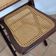 Set of 5 caned chairs
