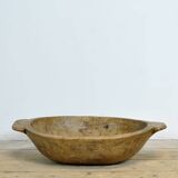 Hand-carved Hungarian dough bowl, circa 1900