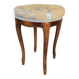 Louis XV style stool in cherry wood and tapestry