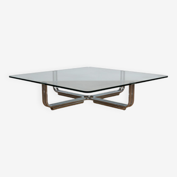 Glass coffee table 130 x 130 x 32