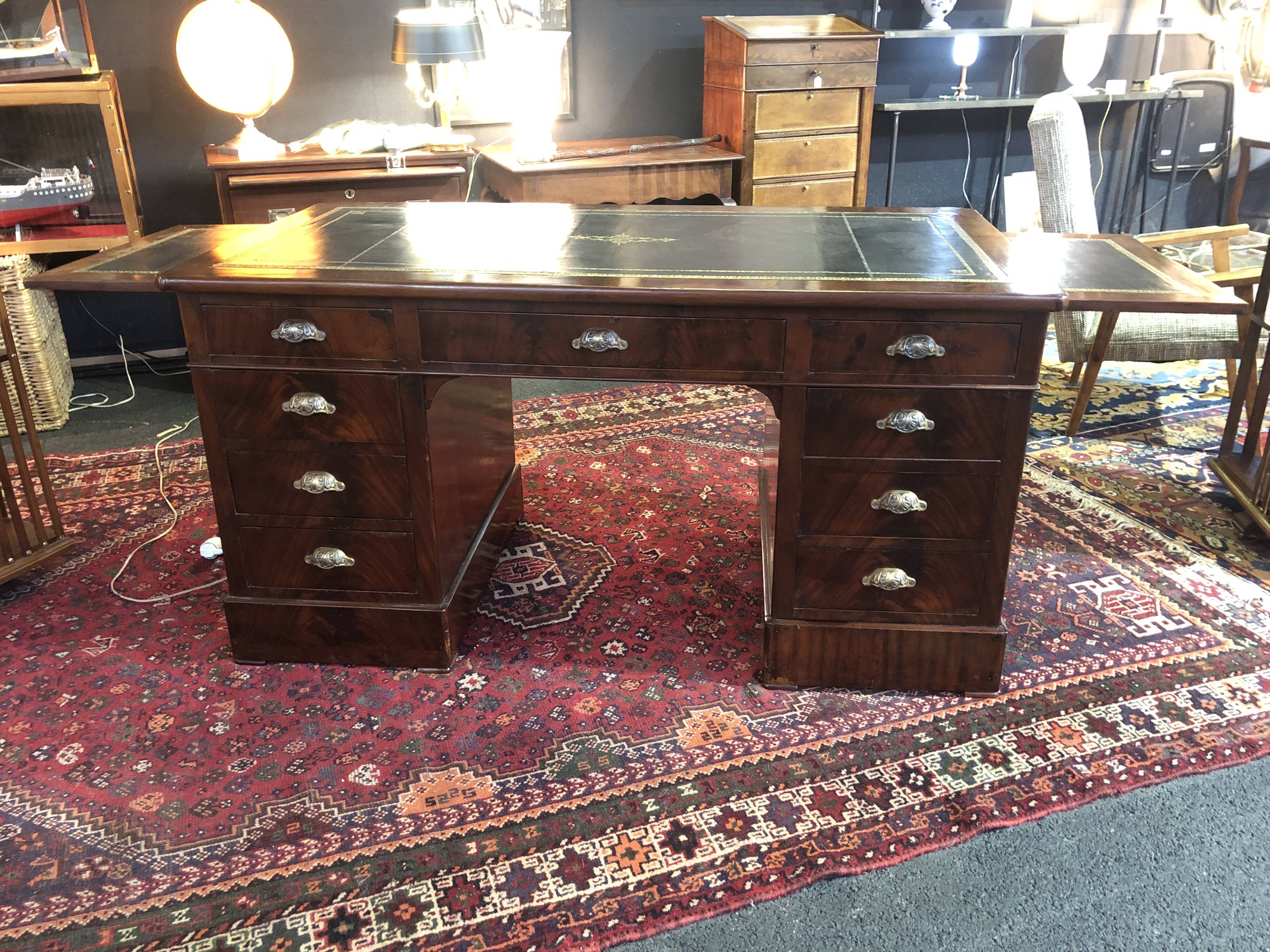 19th century pedestal desk