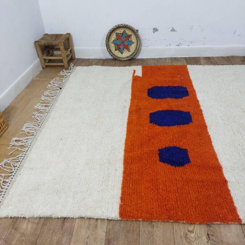 Moroccan wool rug 270cm x 140cm