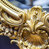 19th-century golden mirror