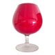 Vase Empoli en opaline rouge