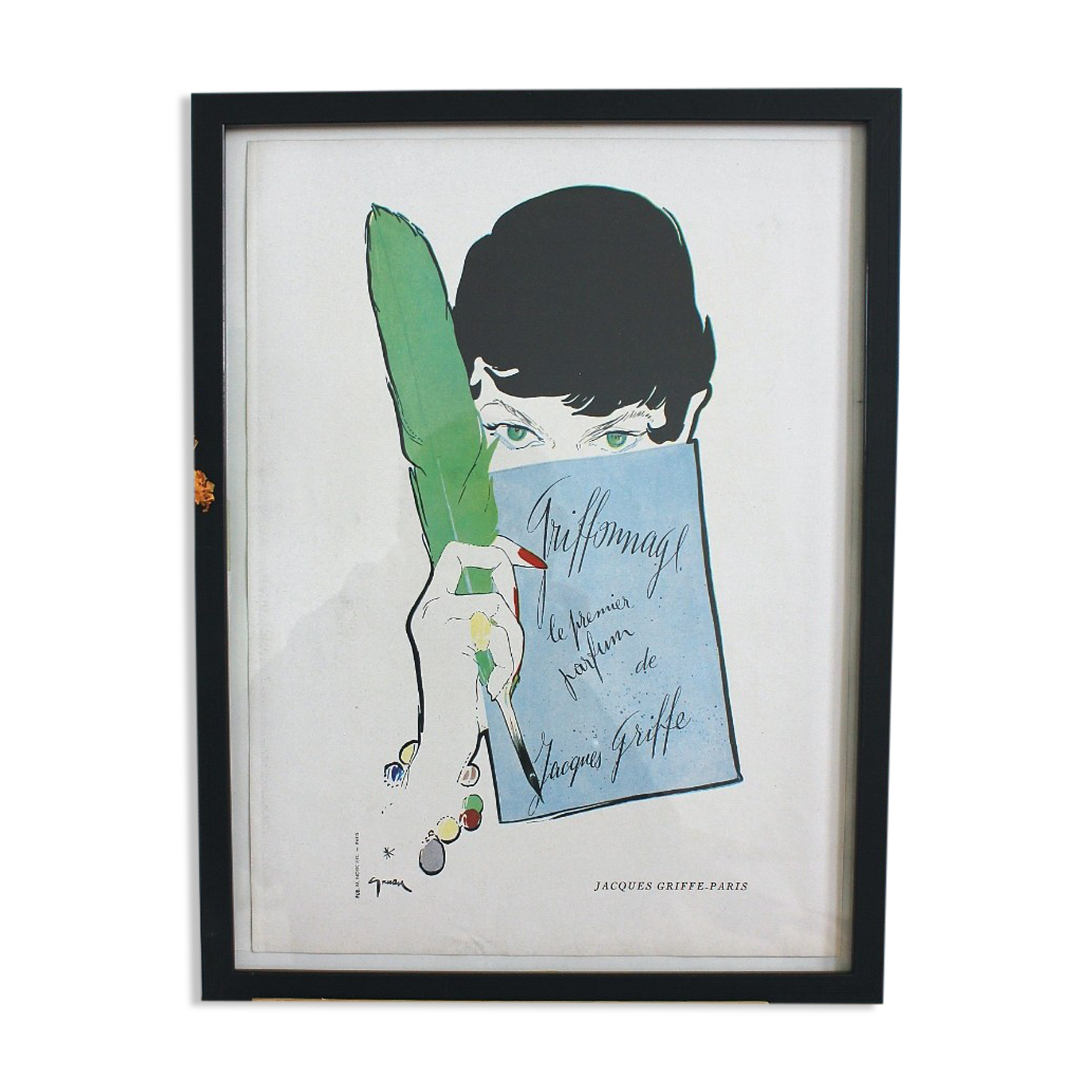 Original vintage poster perfume advertising Cribble Oatmeal - 1950s - 30x40cm