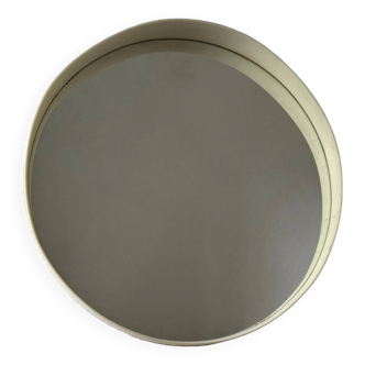 Syla white round mirror from the 70s