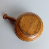 Wooden mortar and pestle