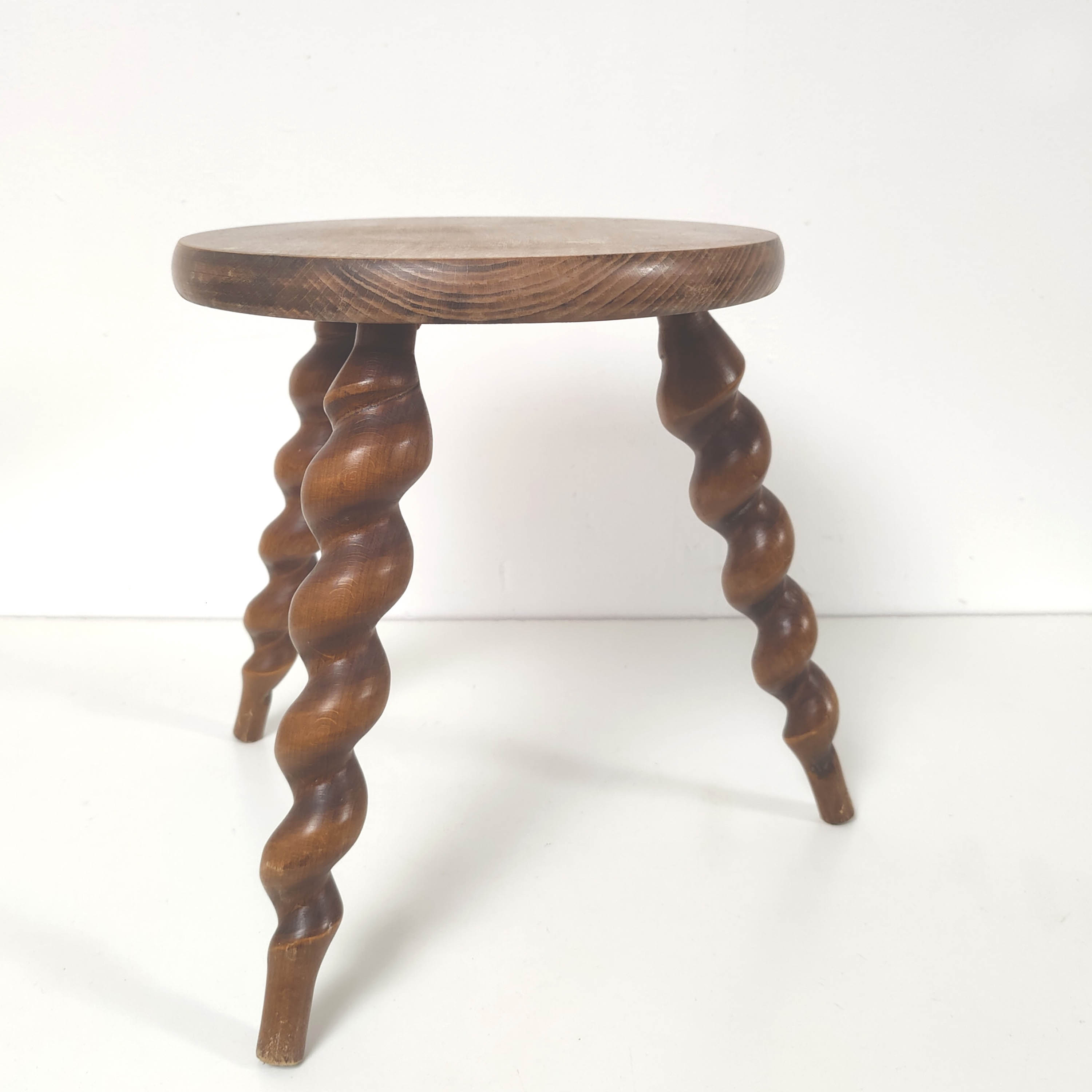 Wooden tripod stool