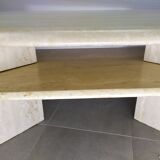 Coffee table marble travertine