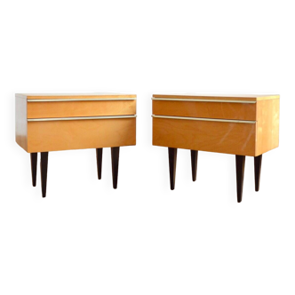 Pair of bedside tables 60s