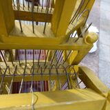 Vintage antique wood and metal bird cage