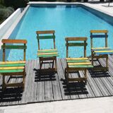 4 vintage outdoor chairs