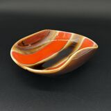 Vintage glazed ceramic catchall from the 70s.