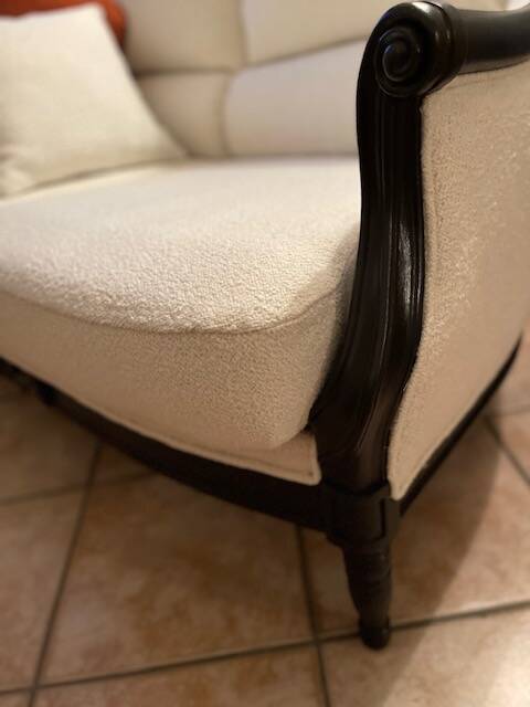 Vintage bergère sofa