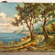 Oil on canvas Roquebrune-Cap-Martin, signed Émile Tatin