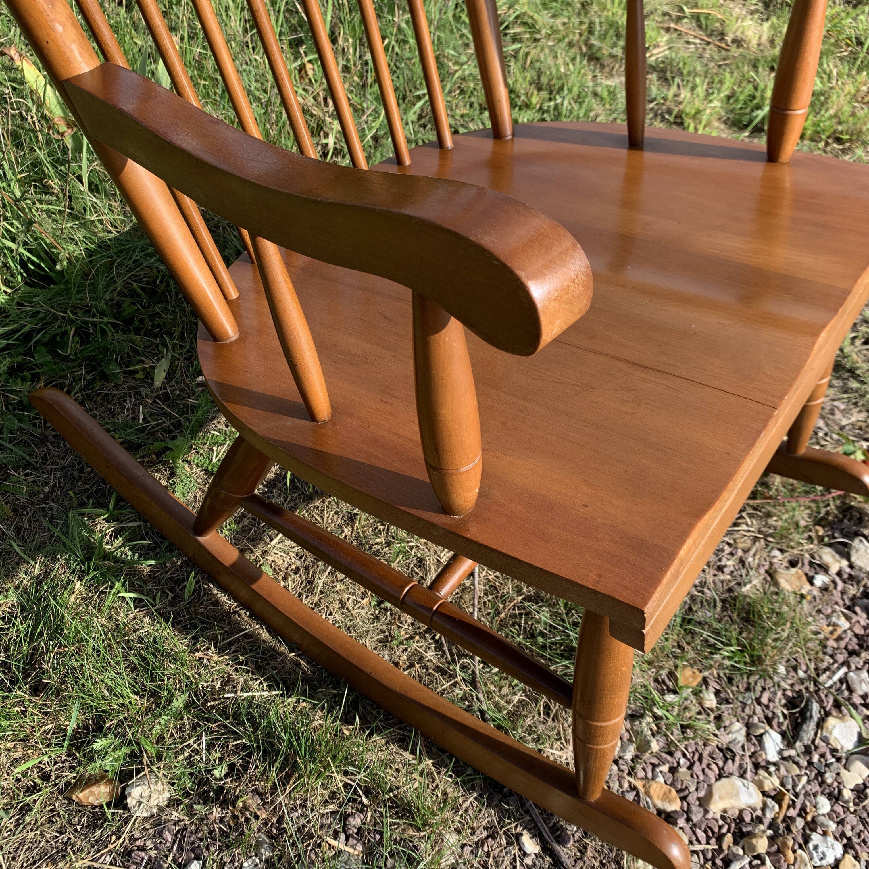 Wooden rocking-chair