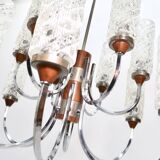 Lustre en teck du milieu du siècle années 1960