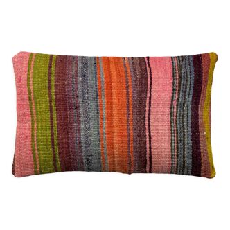 Vintage turkish handmade cushion cover , 30 x 50 cm