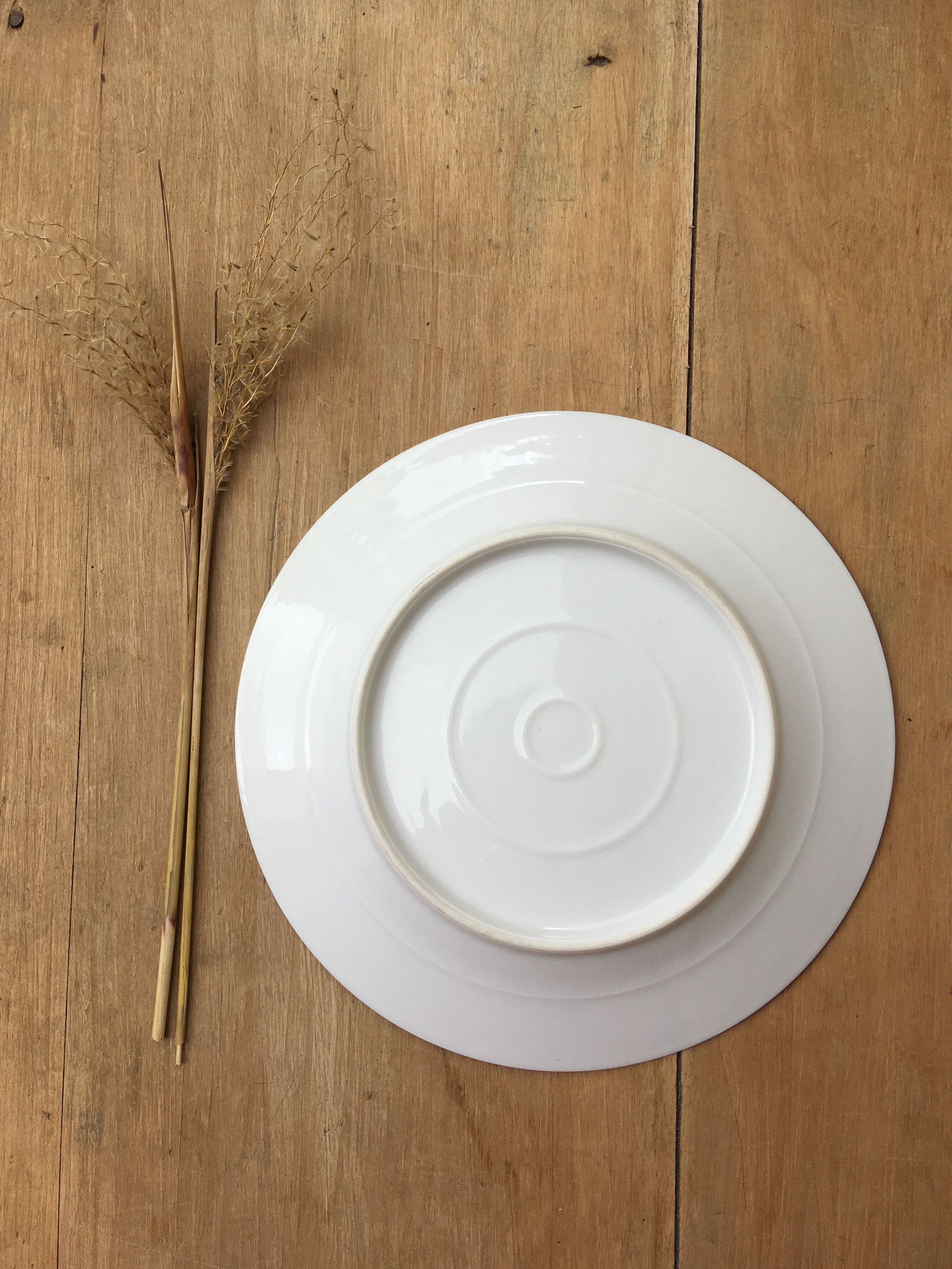 4 assiettes en porcelaine papillons