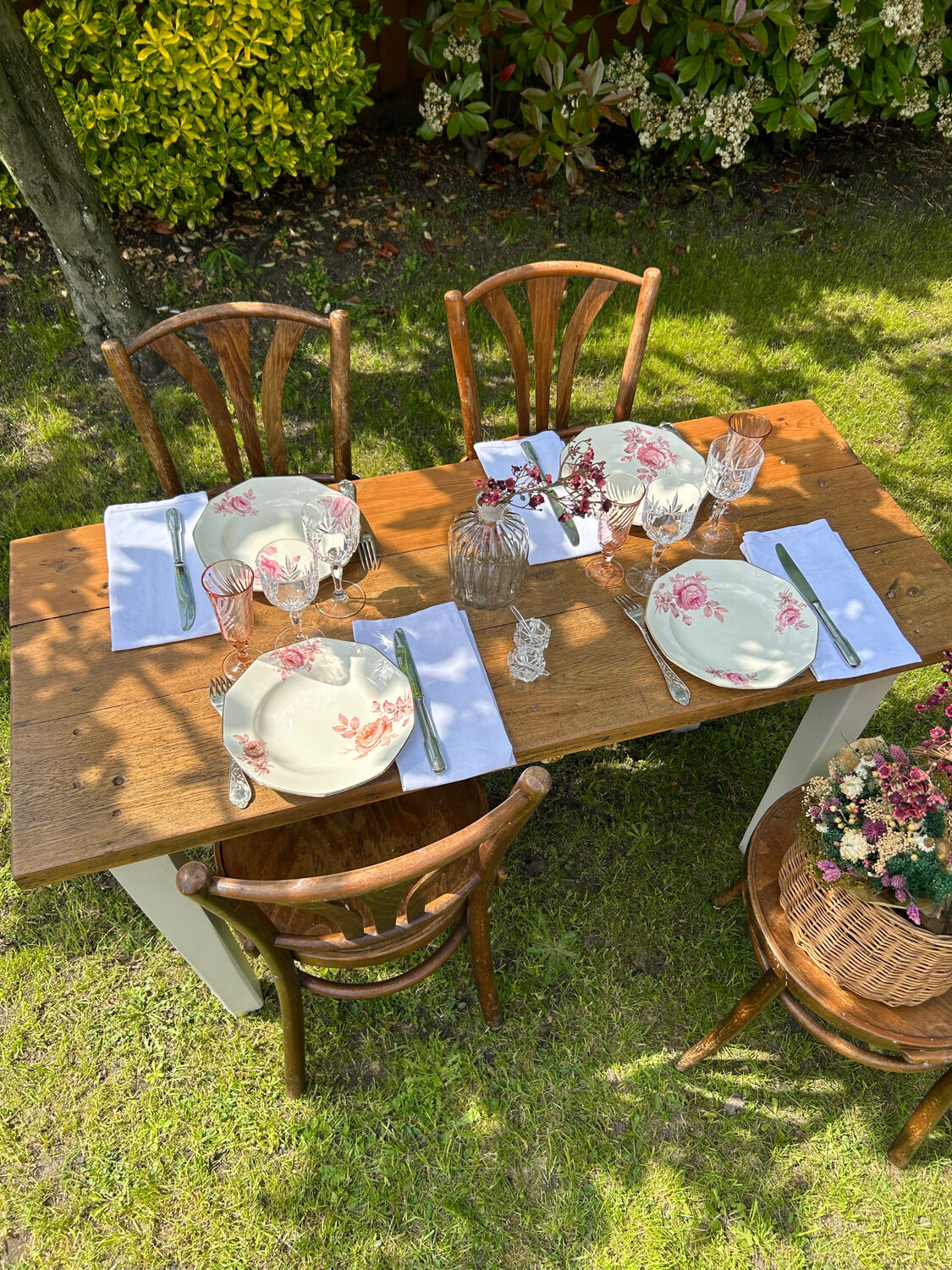 Oak farmhouse table 1 drawer