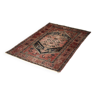 Tapis oriental Hamadan Kamse vintage tissé à la main au Moyen-Orient, années 1960