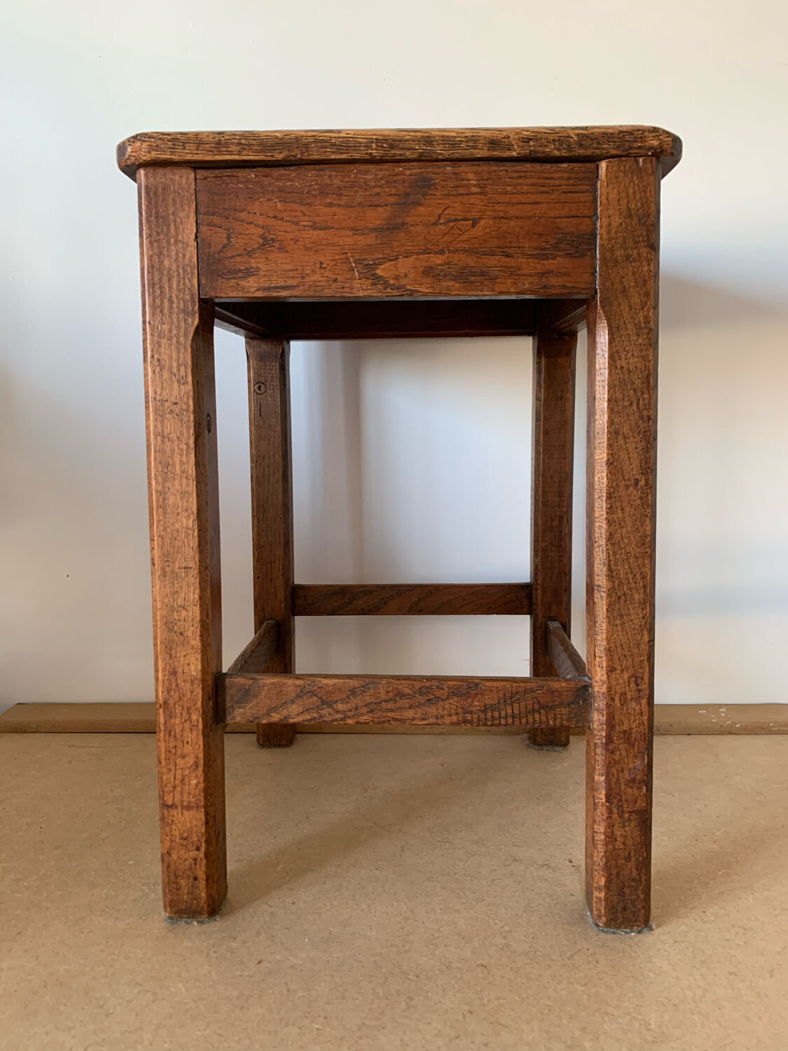 Antique oak stool