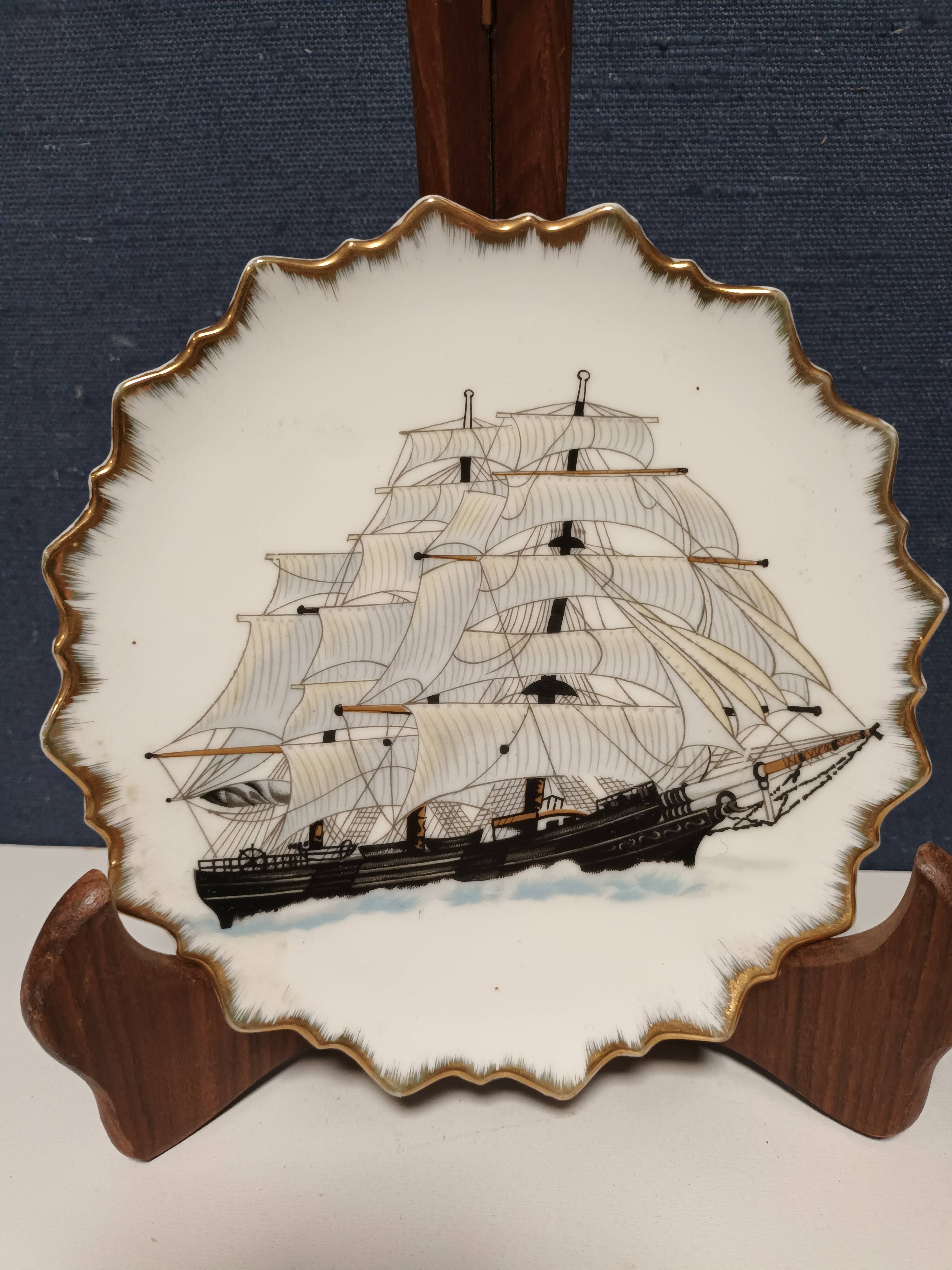 Decorative sailboat plate