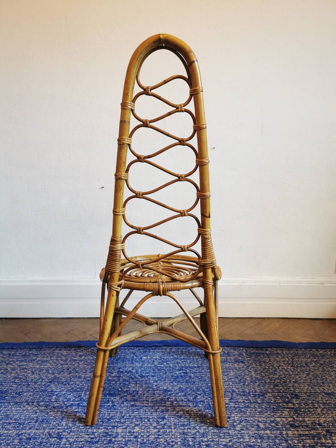 Dirk von Sliedregt rattan chair circa 1950
