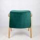 366 Lounge Chair in Green Velvet by Józef Chierowski, 1970s