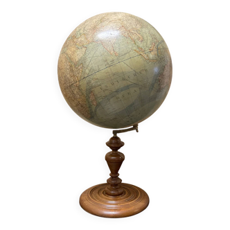 Antique German table globe by Ludwig Julius Heymann Berlin 1890
