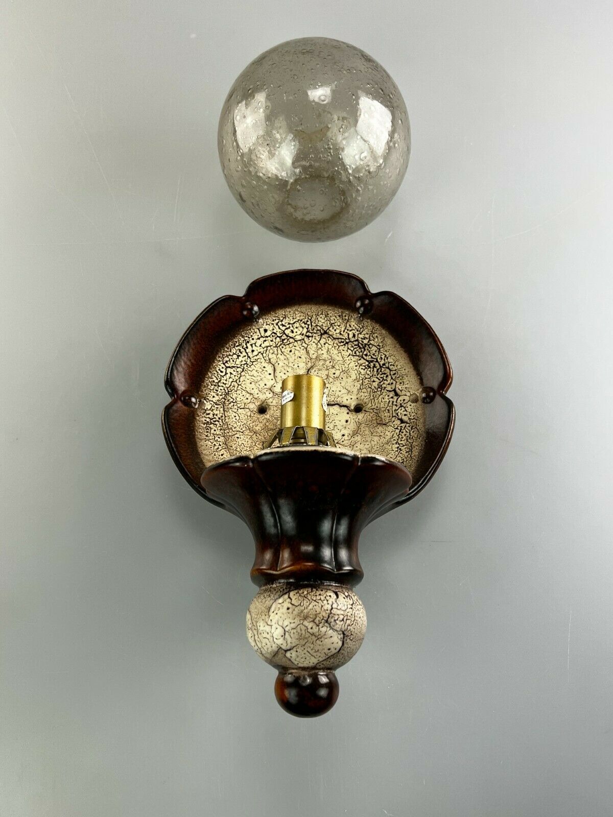 Mid-century ceramic wall light from the 70s